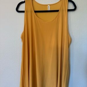 PeekaBoo Mustard Yellow Swing Tank Top